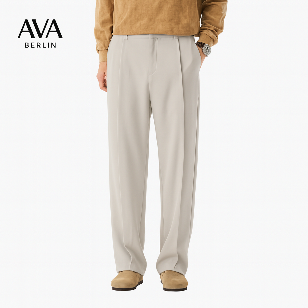 Pantalon coupe droite décontracté